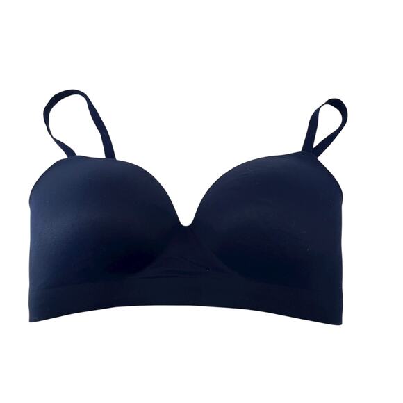 Soma Bra Size 34C Enbliss Wireless Navy Blue Wire Free Adjustable - Picture 1 of 3